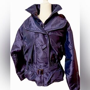 Sz L Innsbruck Vintage 80’s 90’s Dark Purple Women’s Ski Jacket